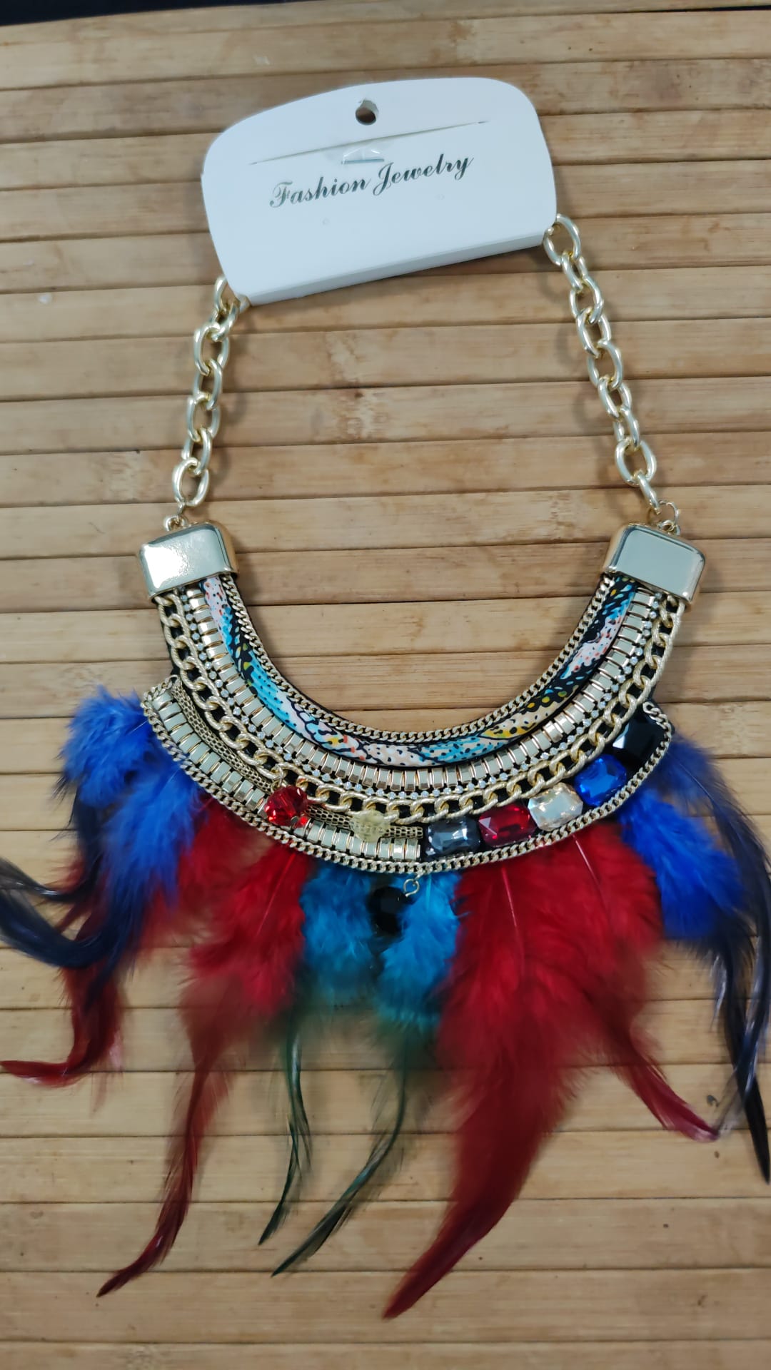 Collar Pluma multicolor