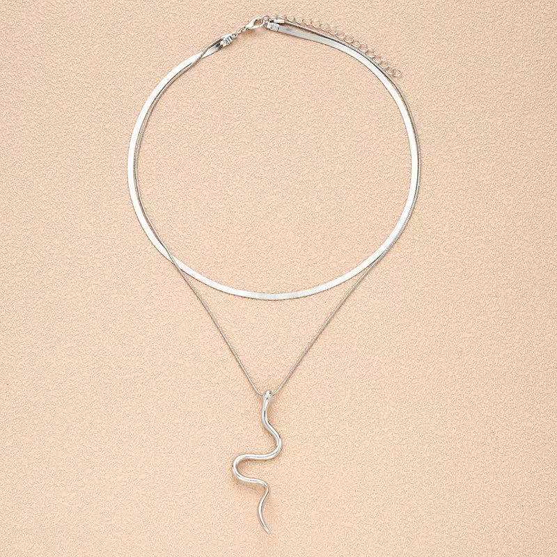 Schlangenhalskette aus Edelstahl