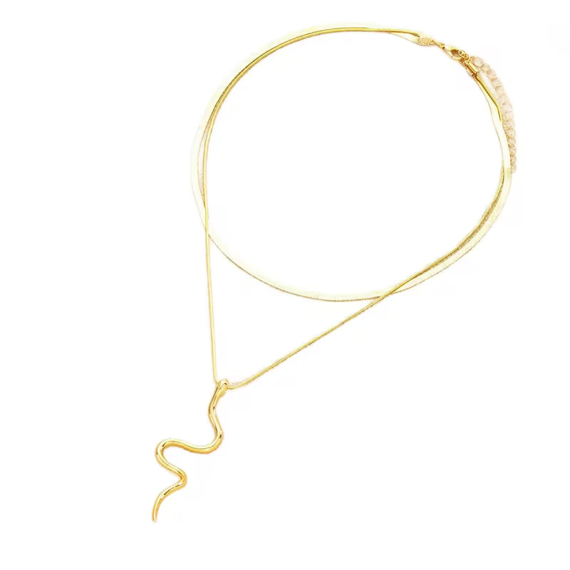 Collar de Serpiente de Acero Inoxidable