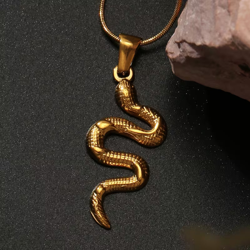 Schlangenhalskette aus Edelstahl