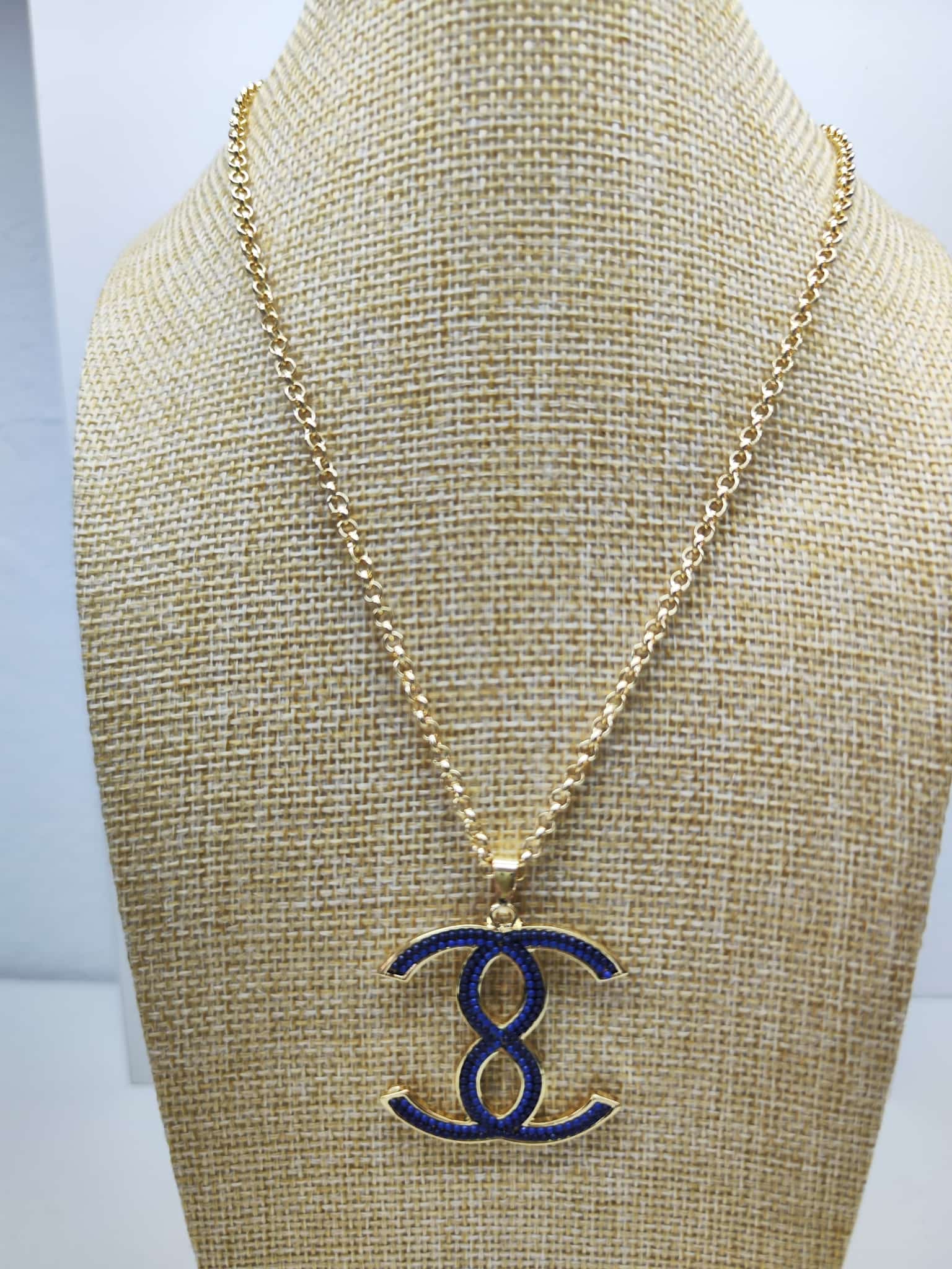 Collar con colgante - Azul