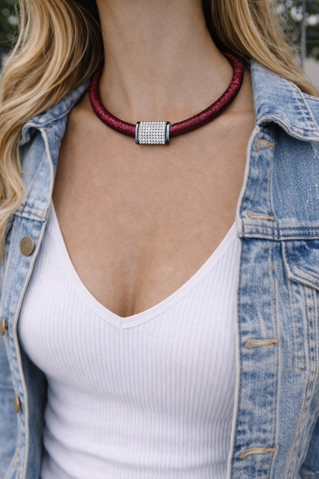 Florenz rote Halskette