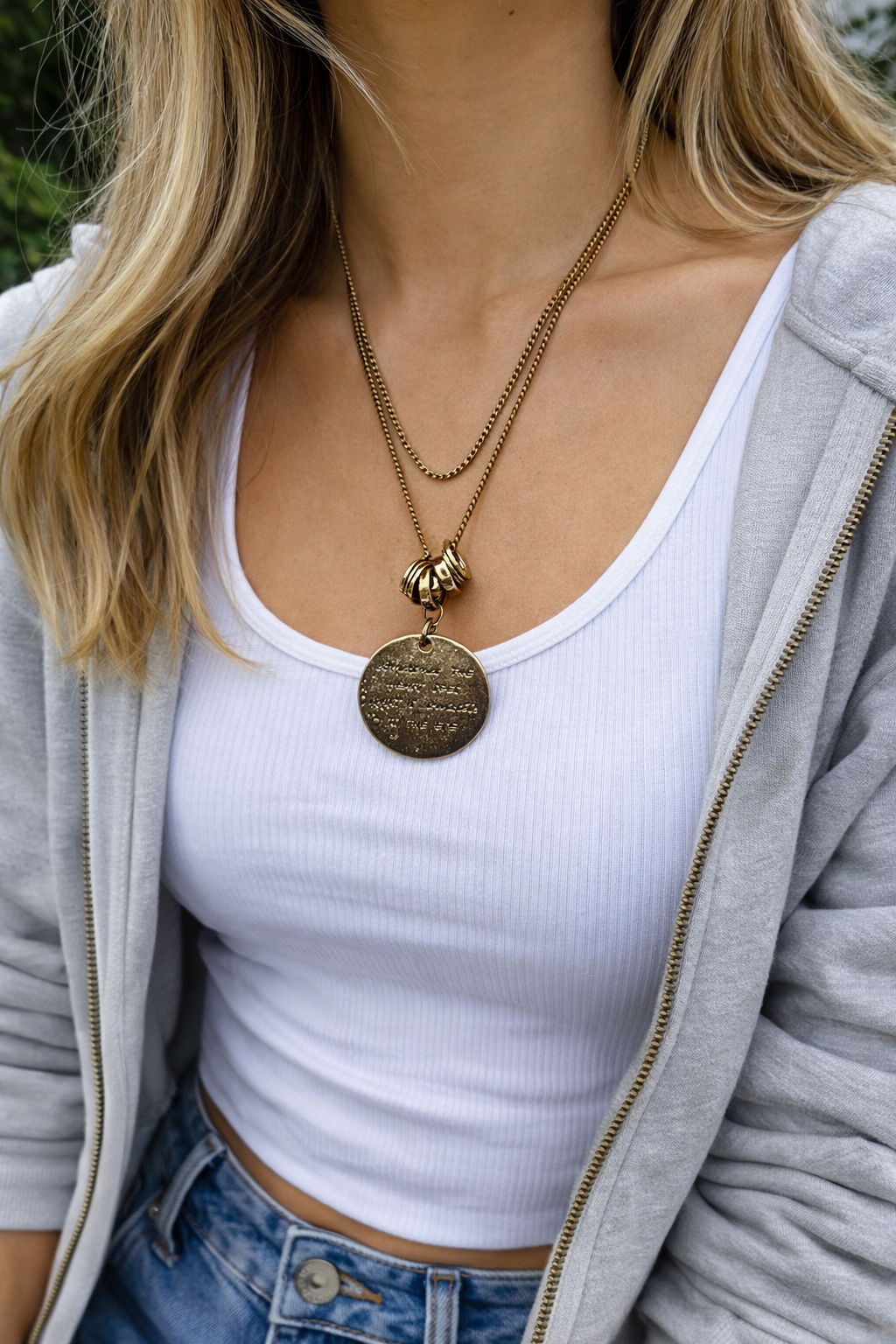 Medaillon-Halskette (Gold)