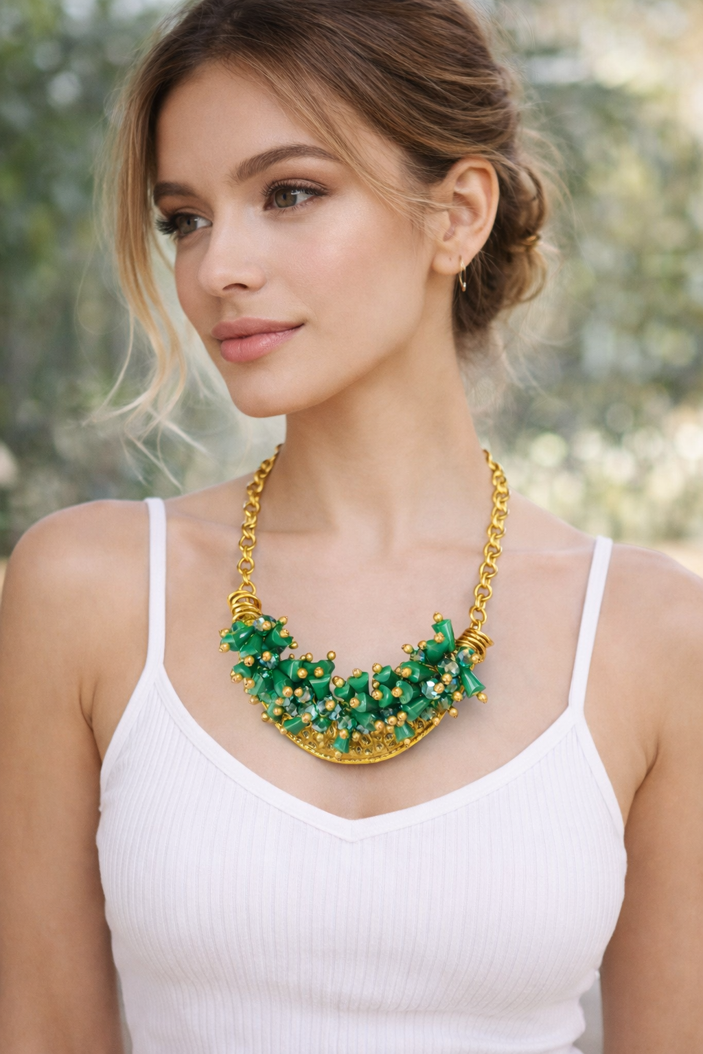 Florenz grüne Halskette