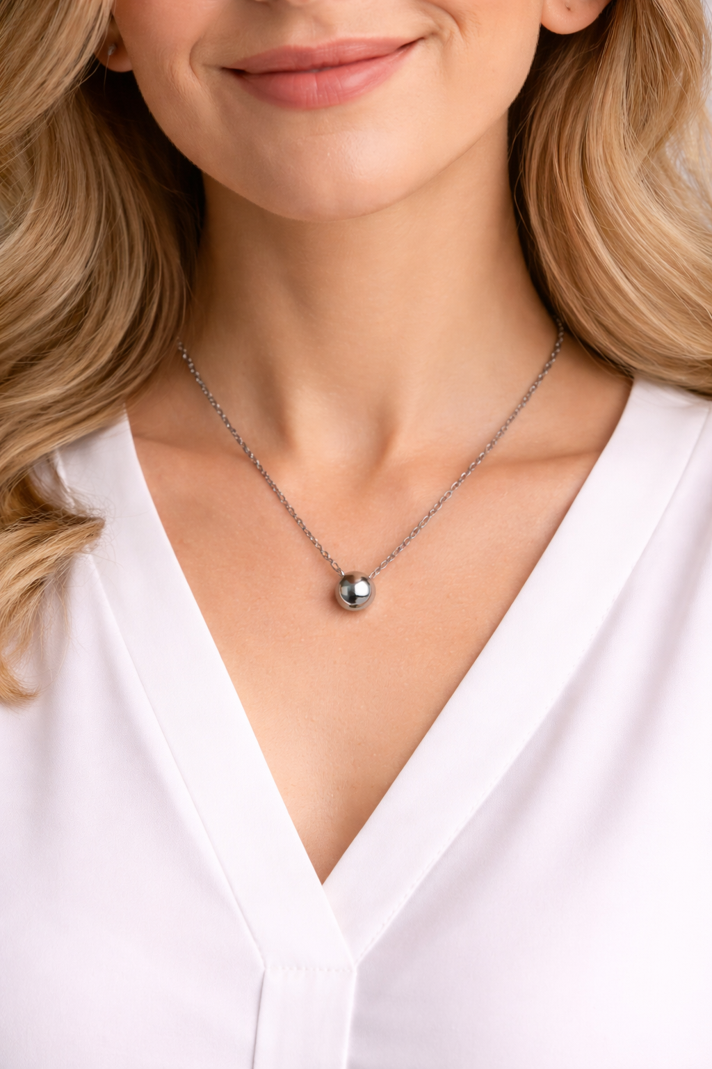 Collar de acero - Bola fina