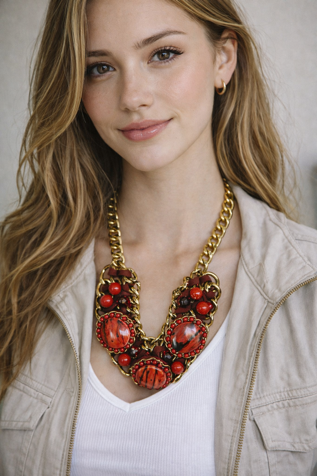 Collar Wow rojo