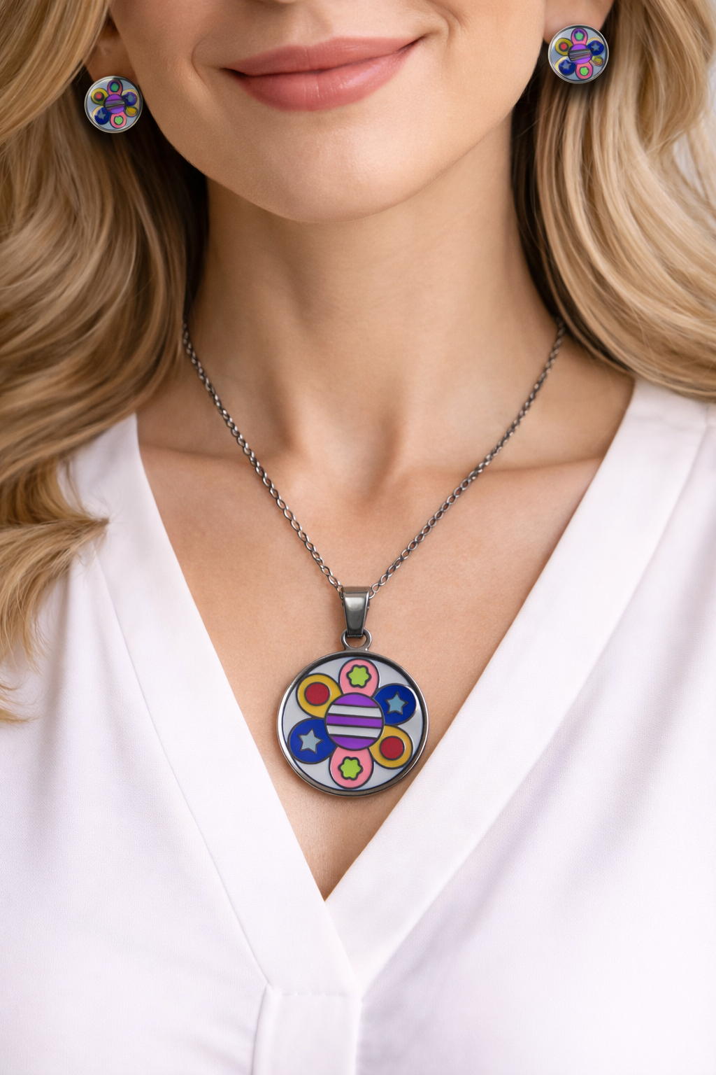 Conjunto de acero - Medallion alegre