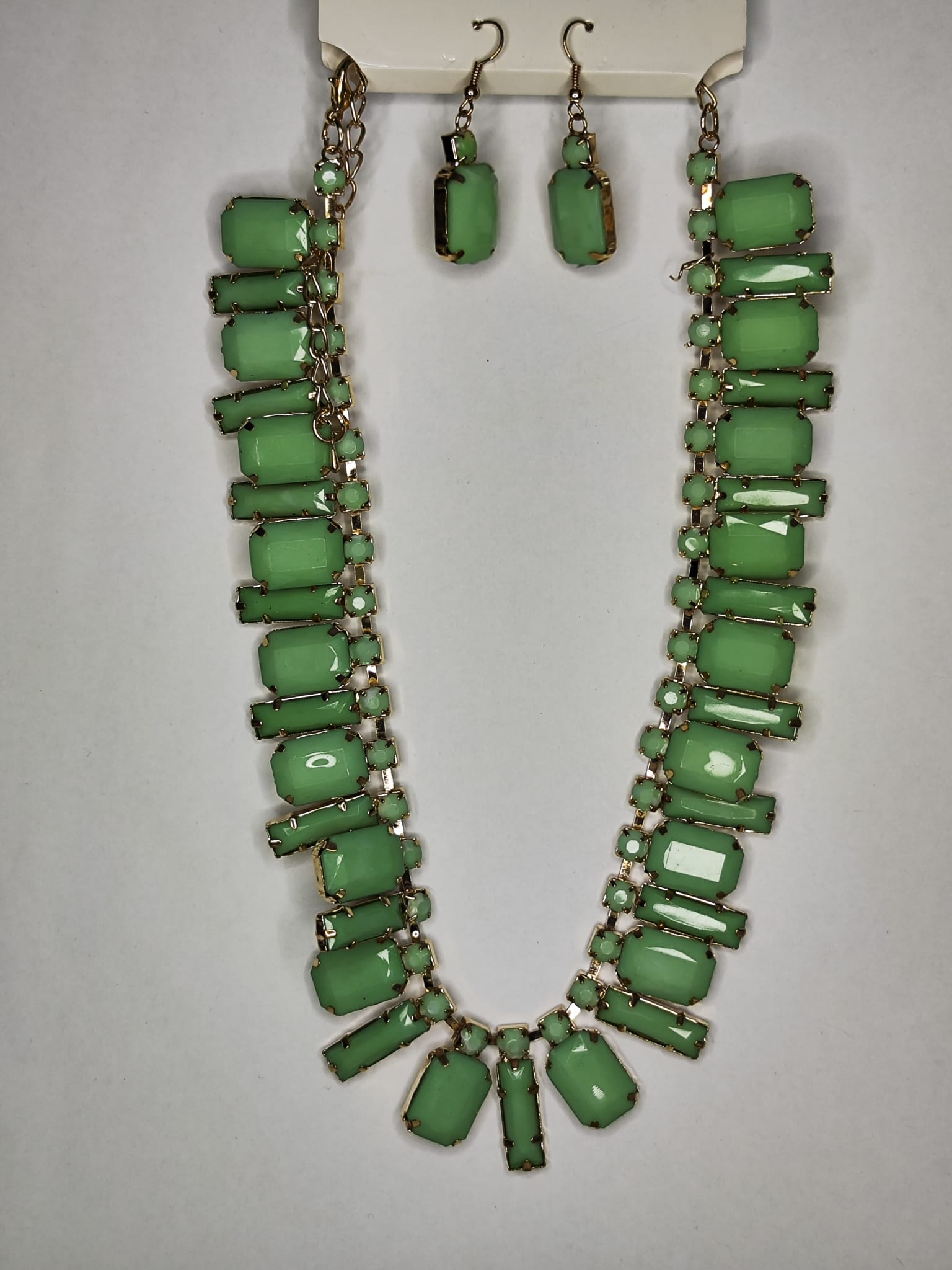 Conjunto Collar & pendientes Lifestyle verde