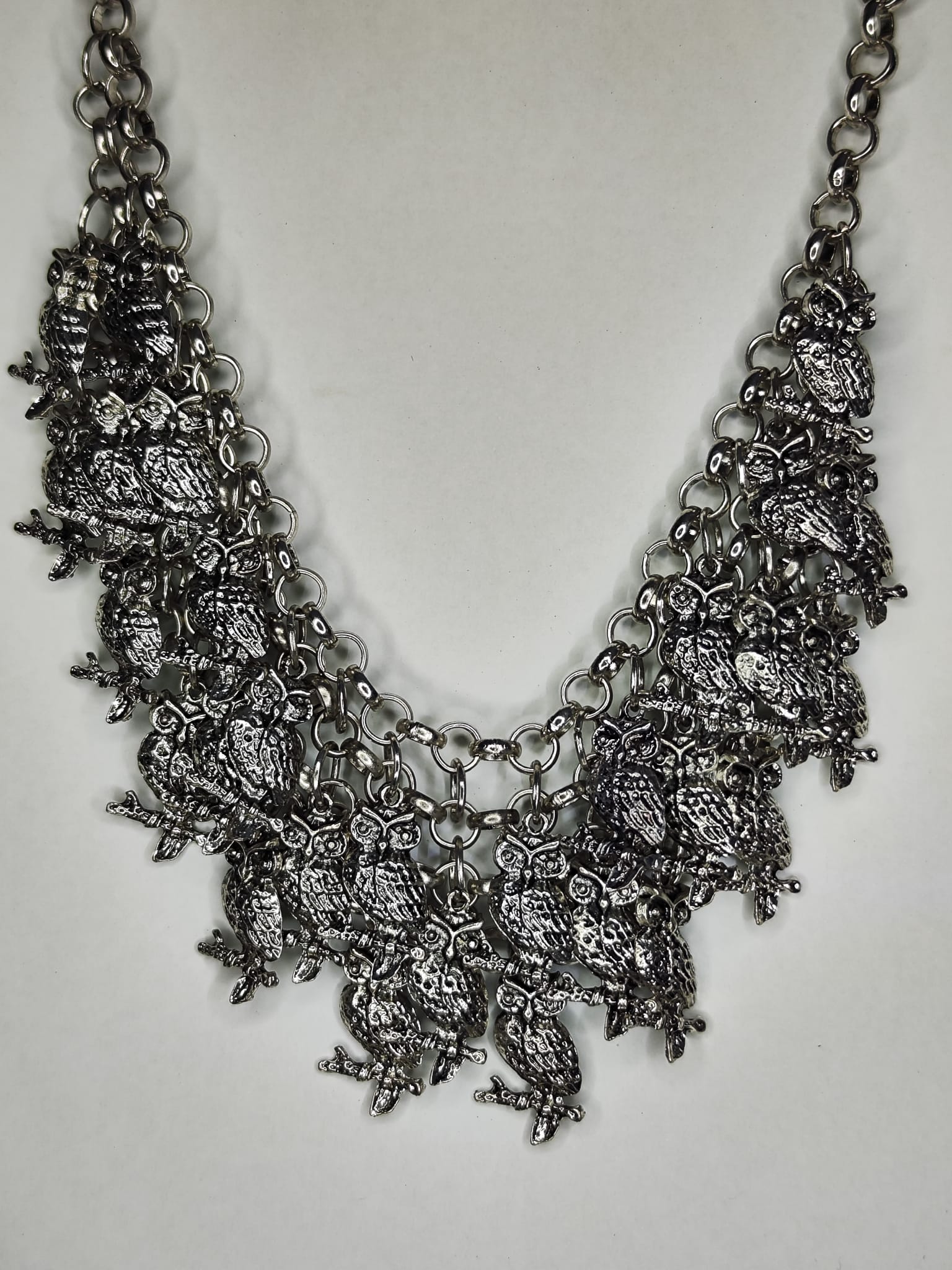 Collar Buho (plateado)