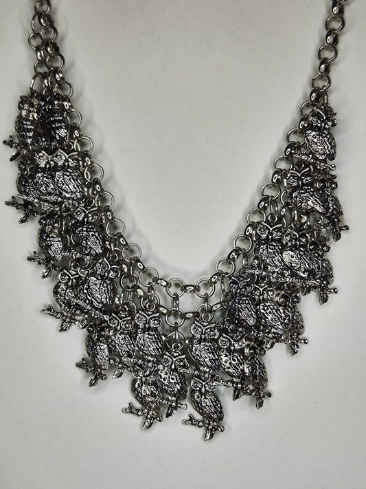 Collar Buho (plateado)