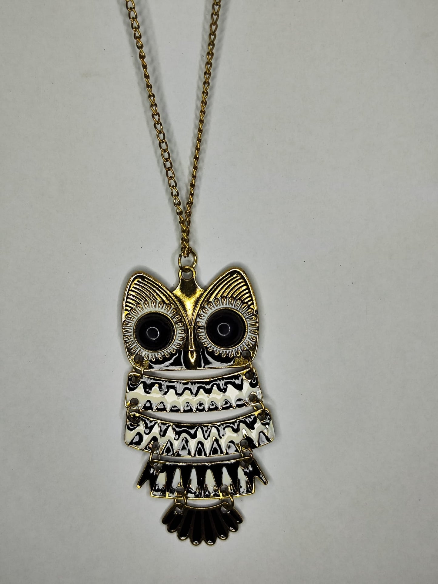 Collar Buho (multicolor - dorado)