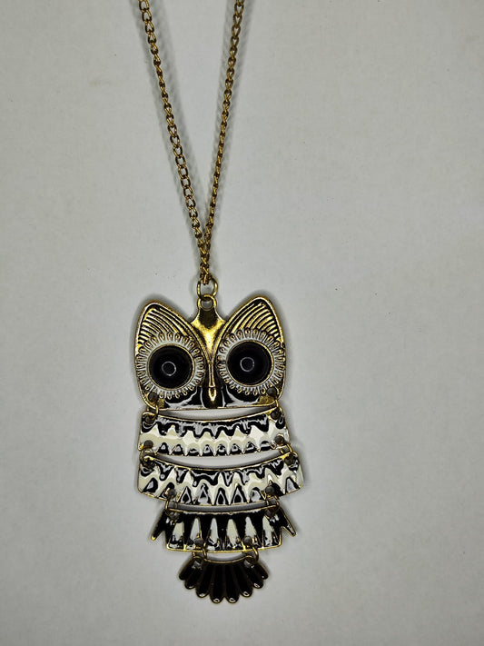 Collar Buho (multicolor - dorado)