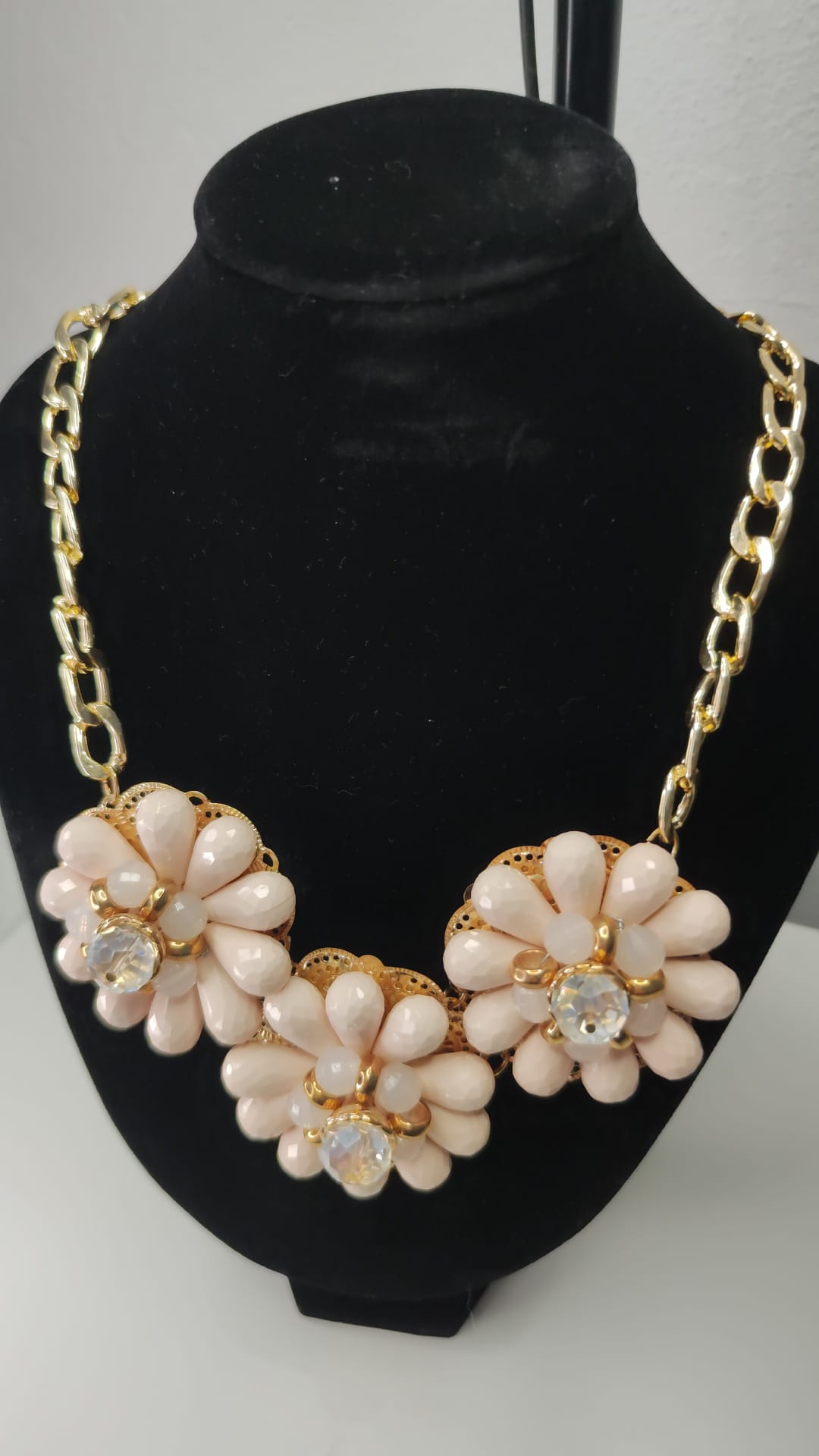 Collar Flor rosa