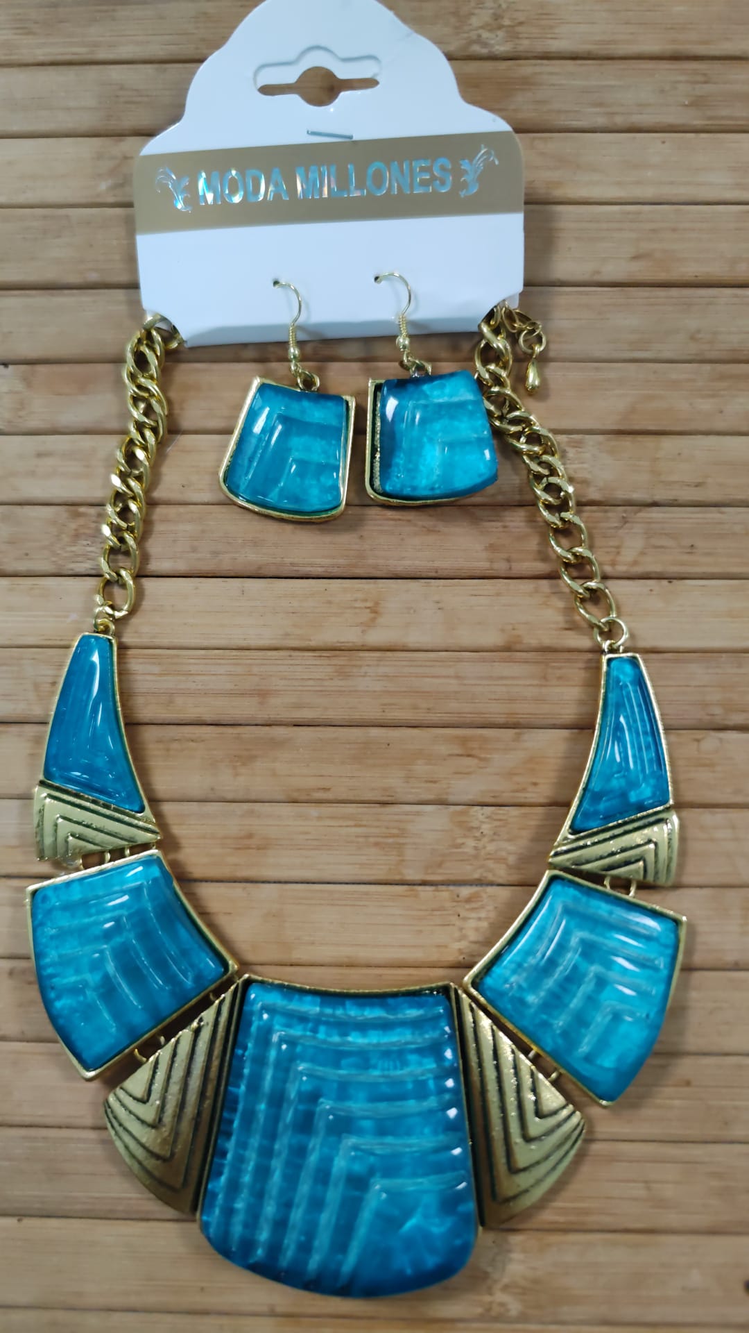 Collar Cleo turquesa