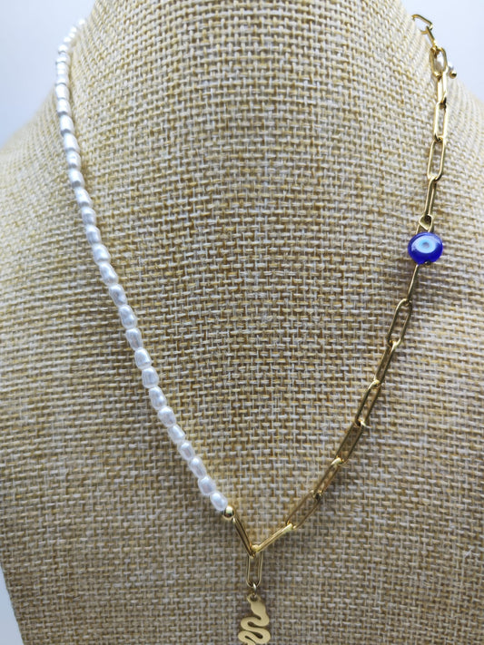 Collar acero - Serpiente