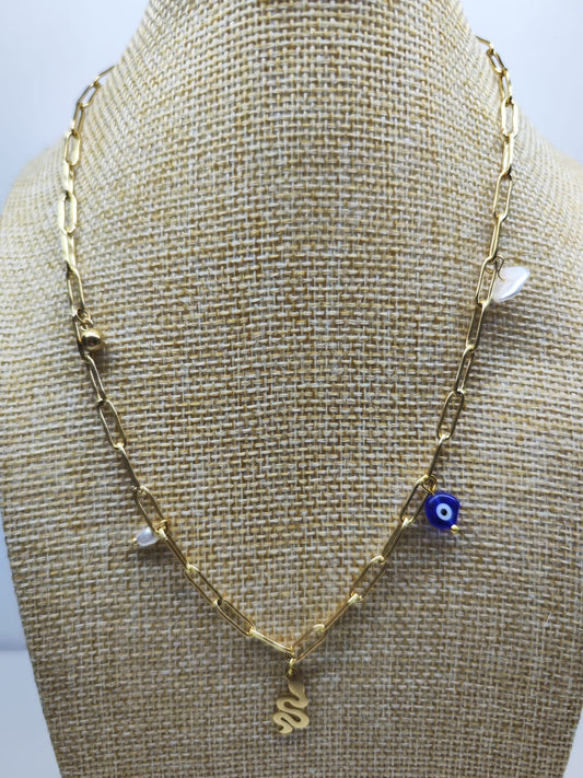 Collar acero - Serpiente