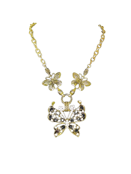Collar Mariposa (negro)