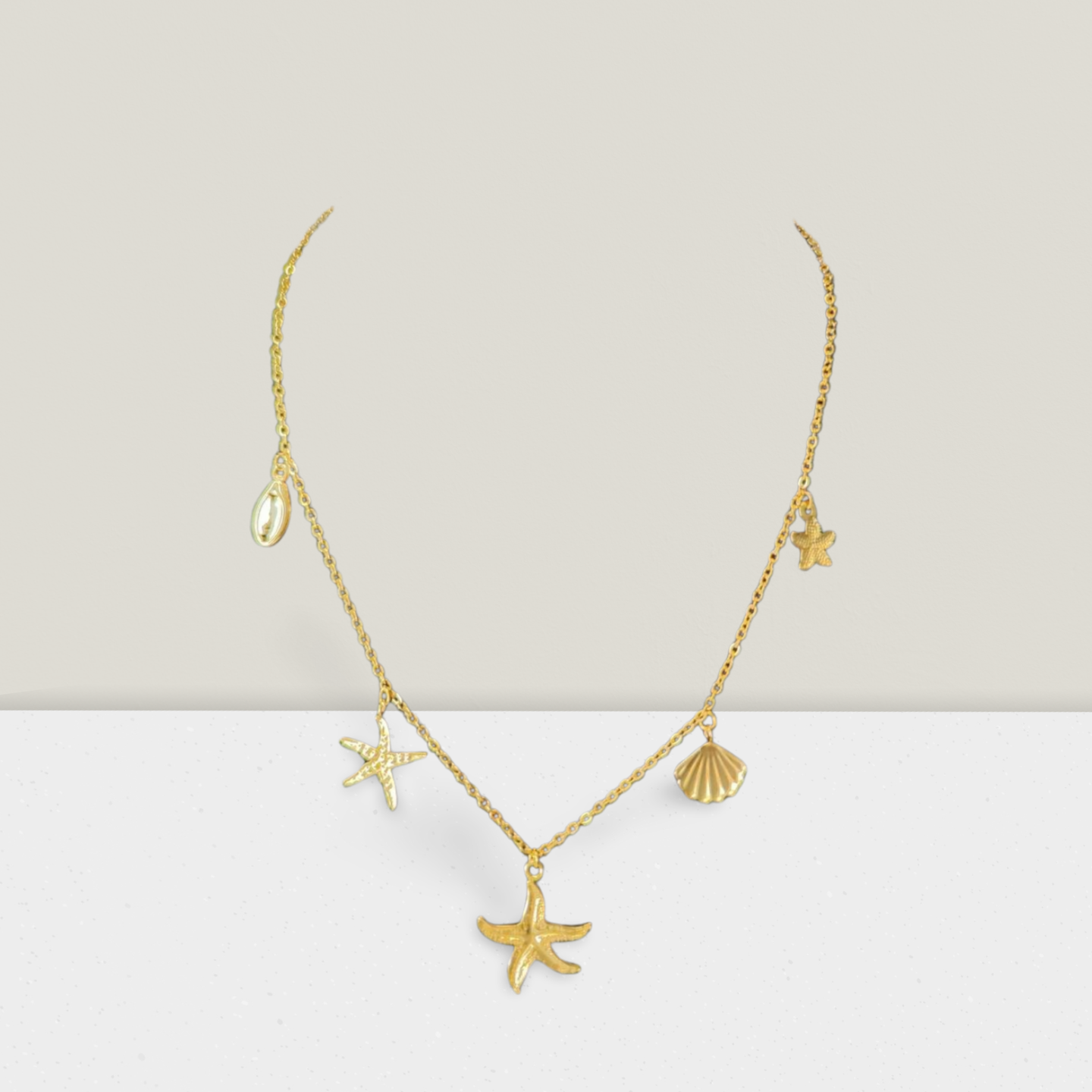 Halskette aus Stahl – Seestern