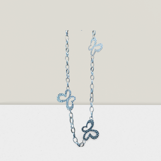 Collar larga mariposa