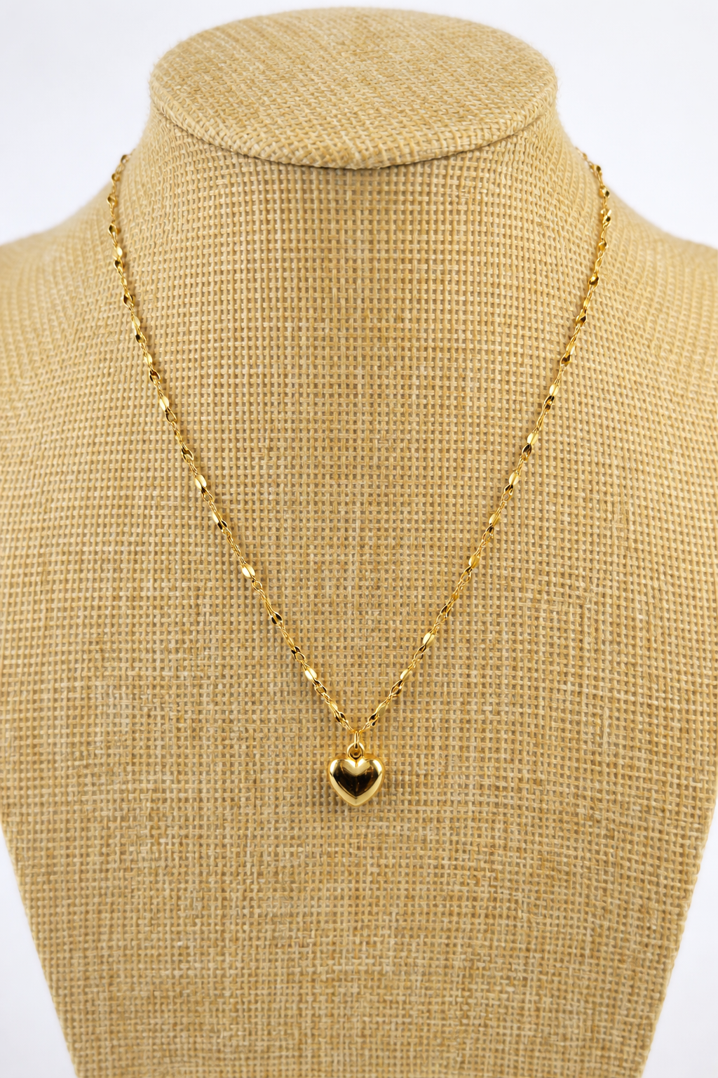 Stahlkette - Goldherz