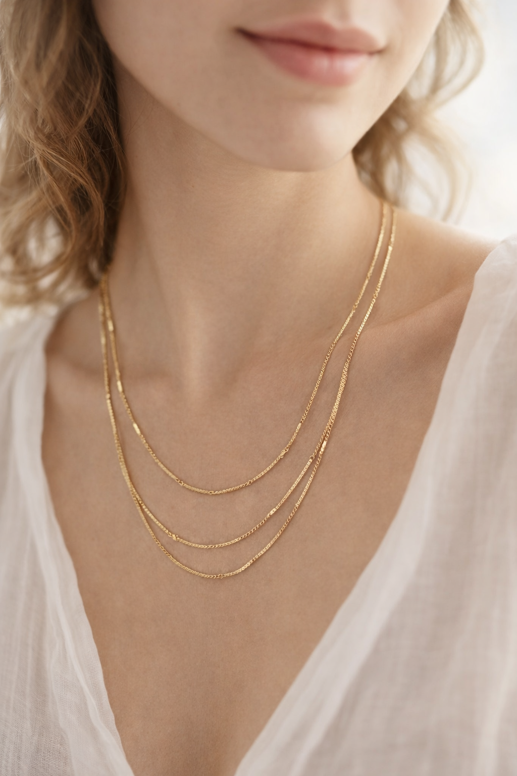 Stahlkette - Dreifach fein