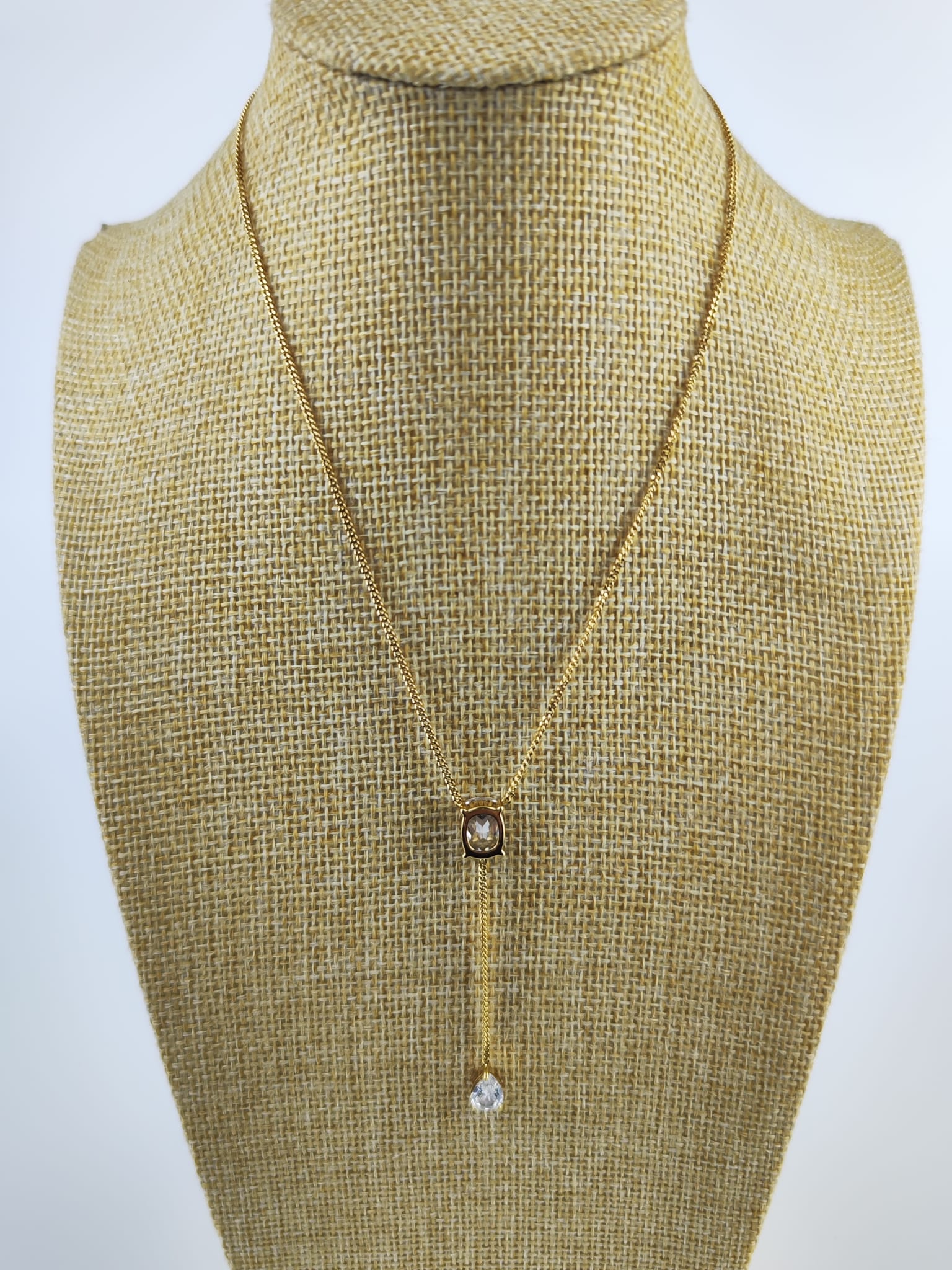 Stahlkette – Y-Form mit Stein