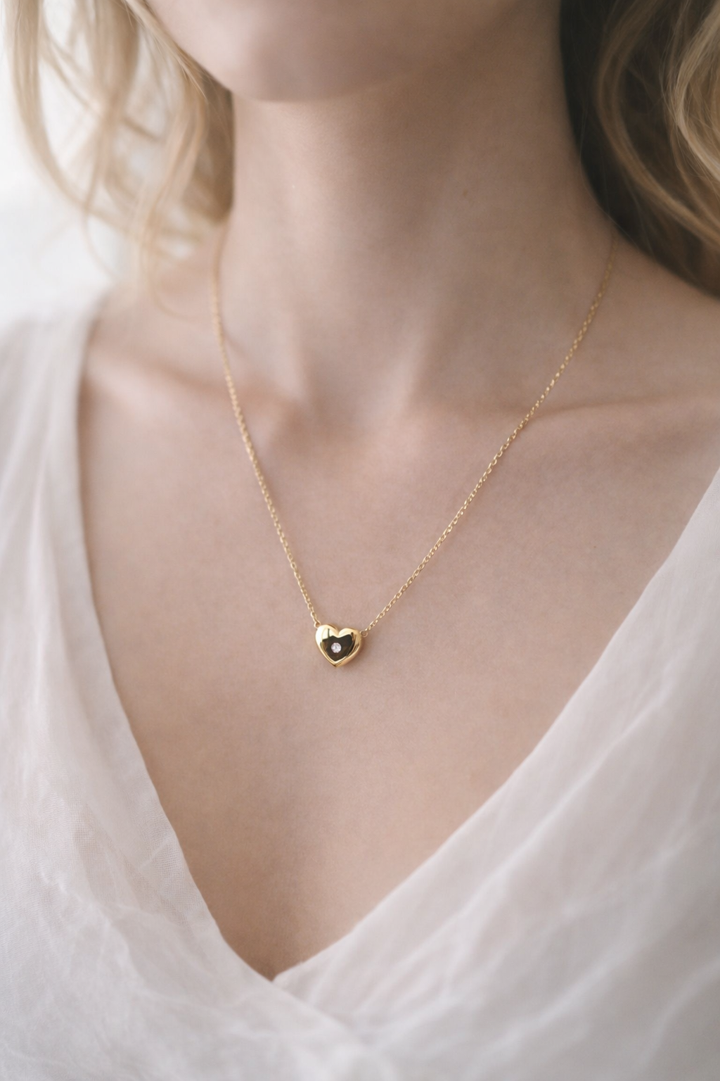 Stahlkette - Curazon mit Kristall