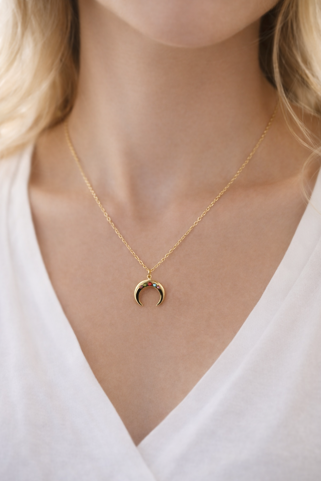 Stahlkette - Mehrfarbiger Mond