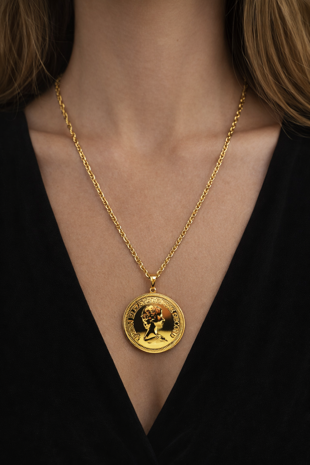 Collar acero - Medaillon