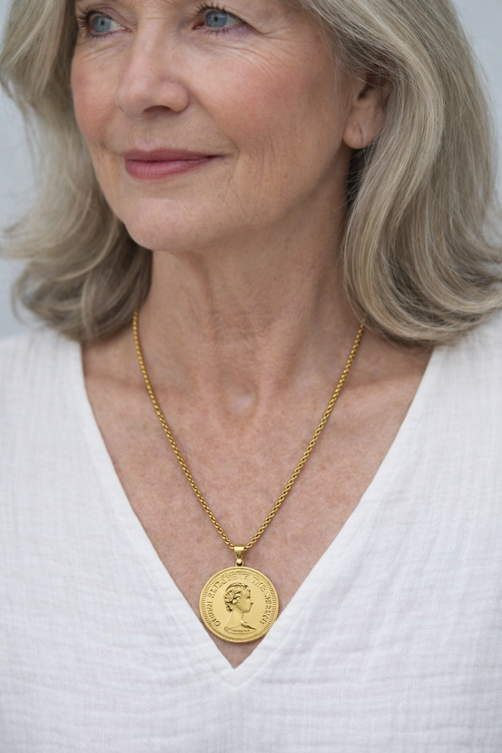 Collar de acero - Medaillon fino