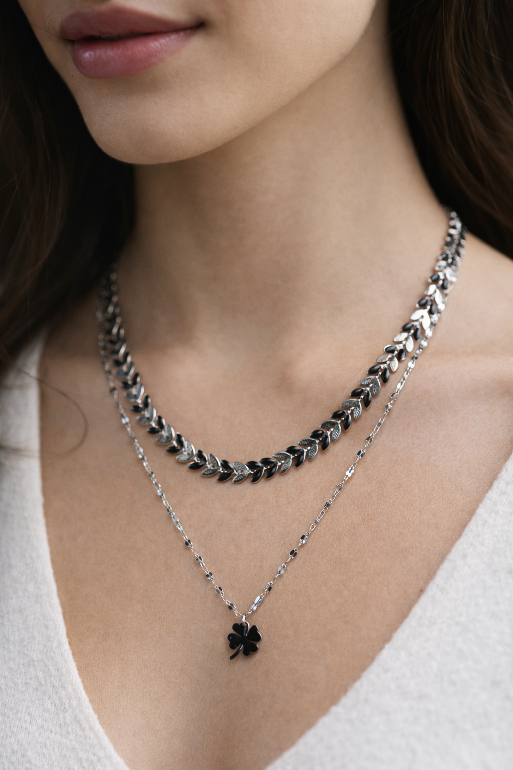 Collar de acero - Cadena dople