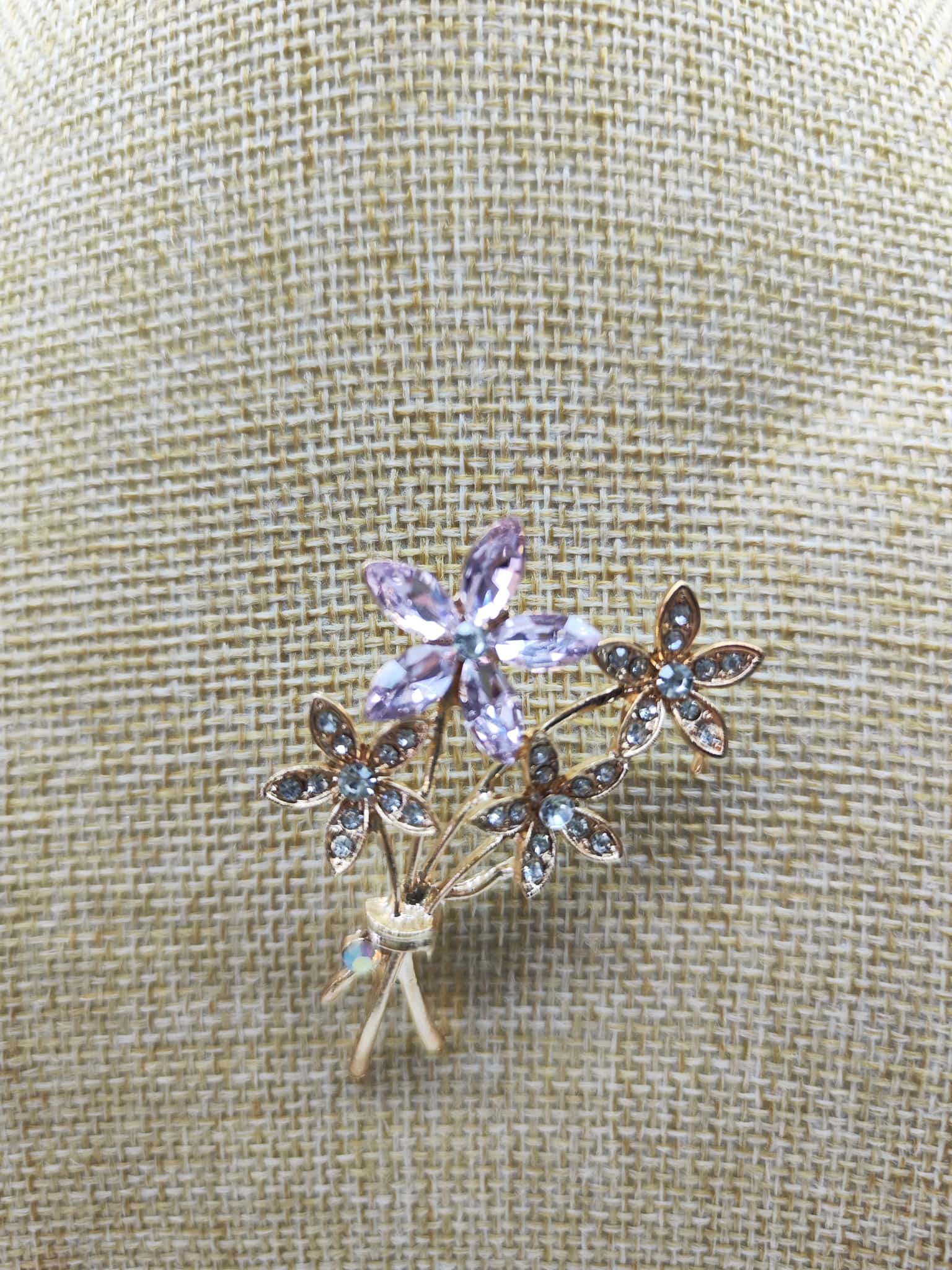 Broche - Flores rosa