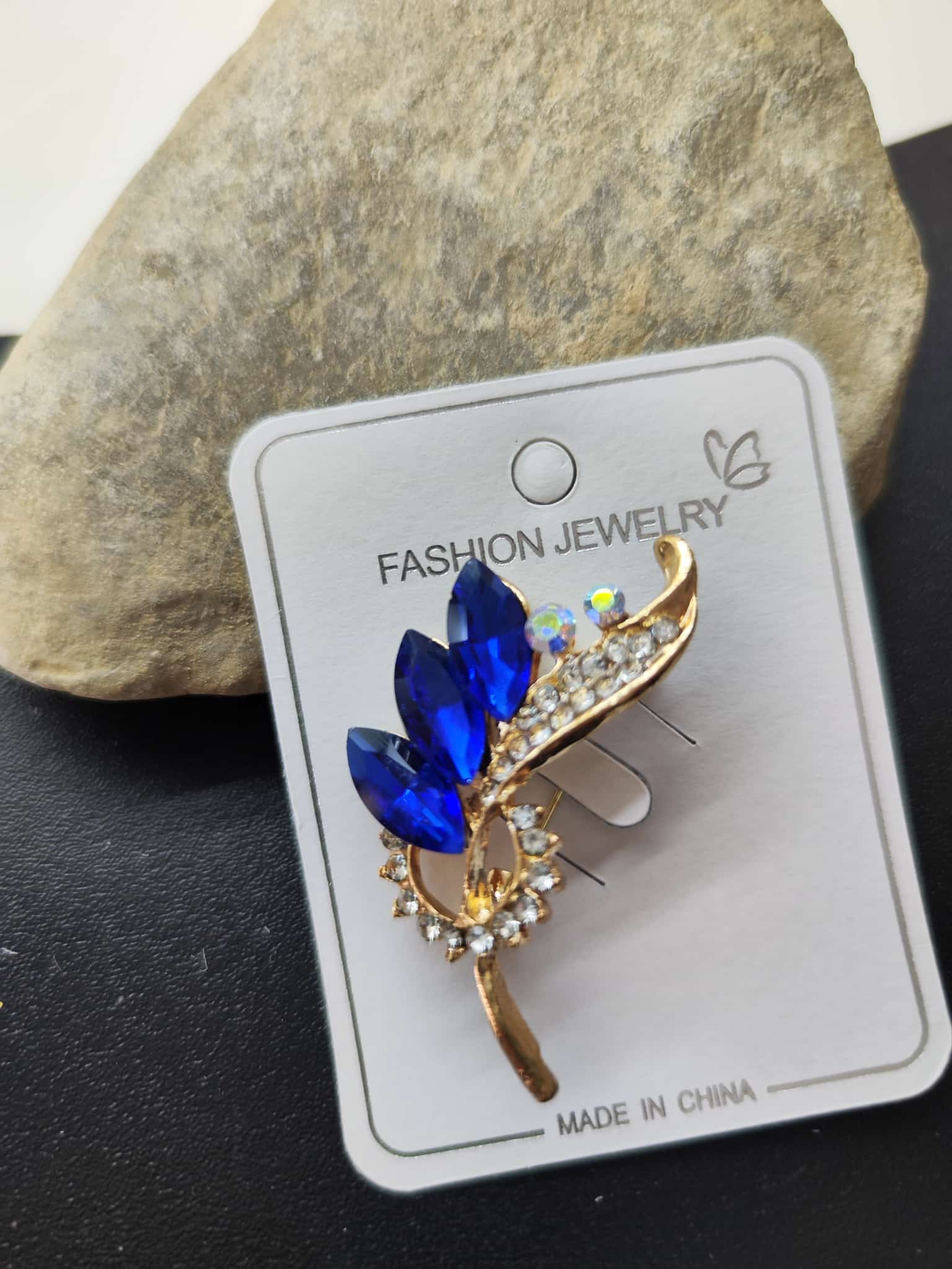 Broche - Gotas azul