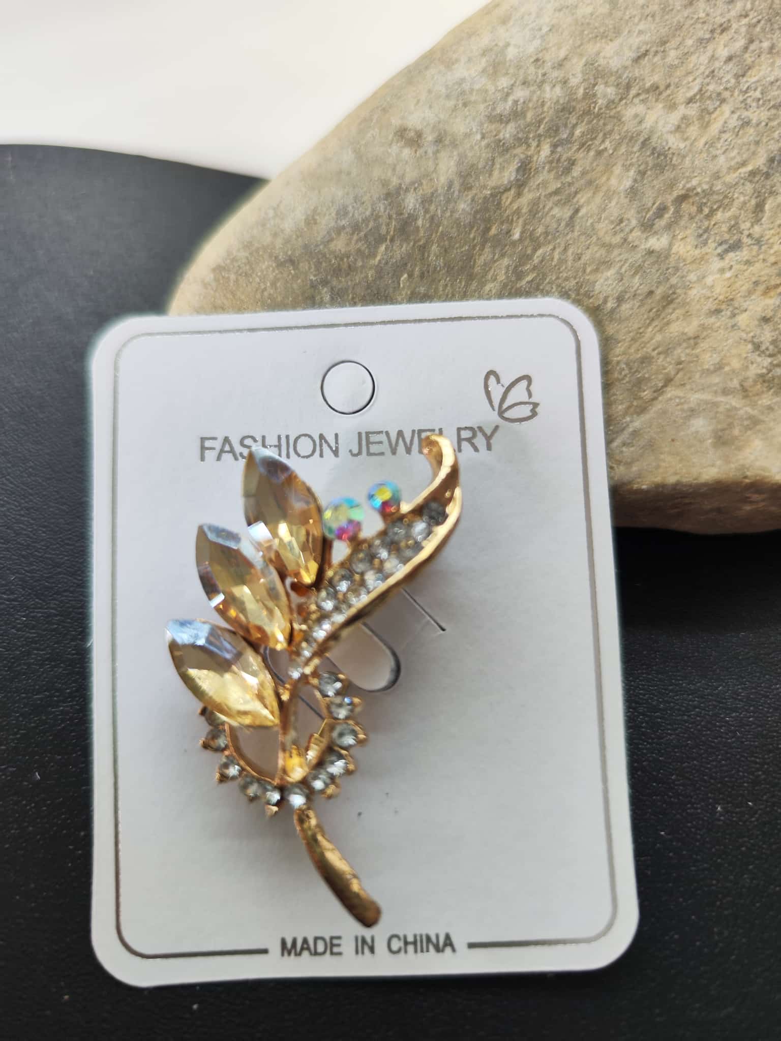 Broche - Gotas amarillo