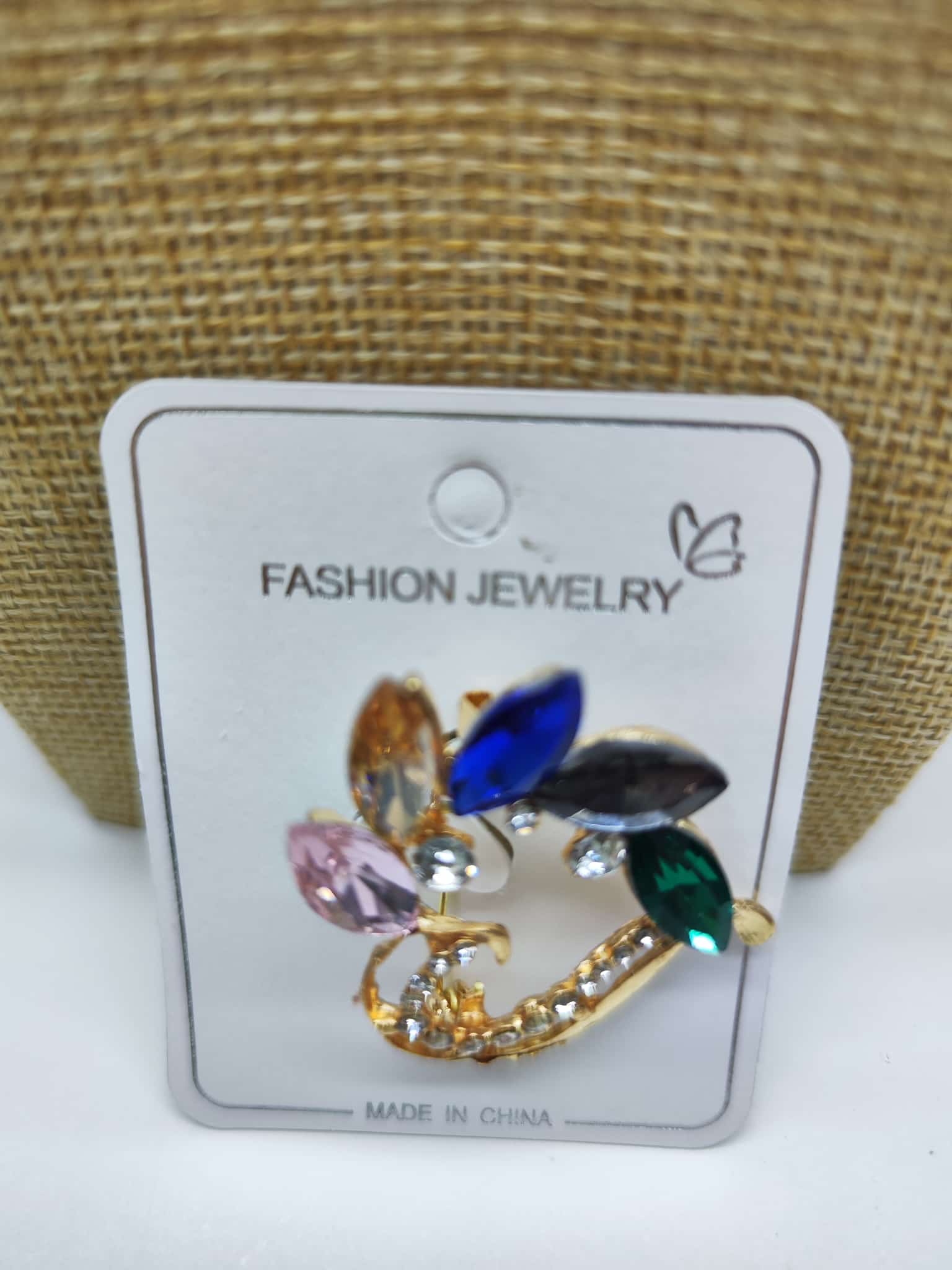 Broche - Dorado con brillo