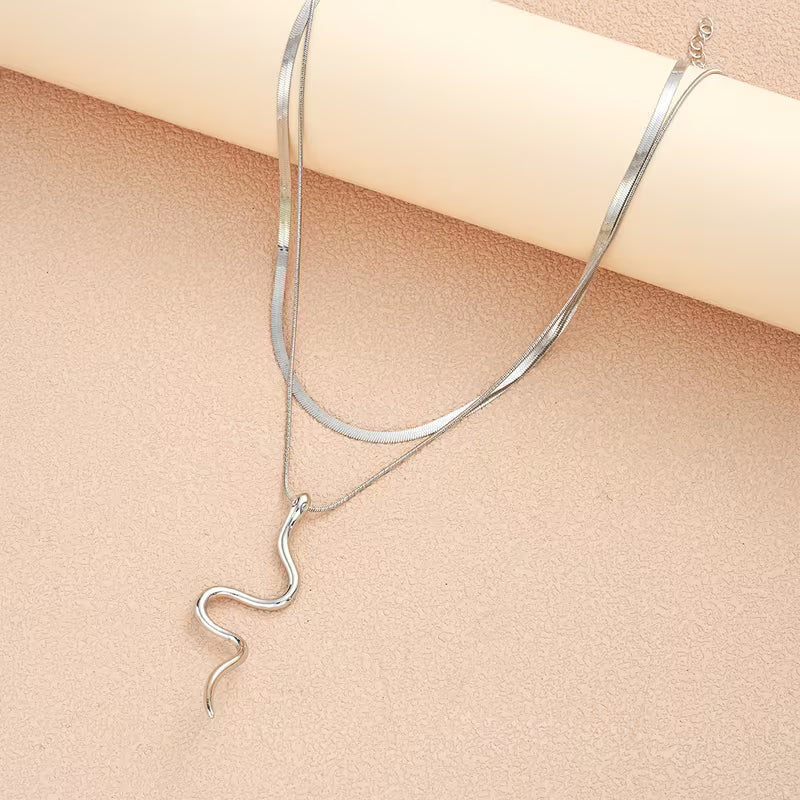 Schlangenhalskette aus Edelstahl