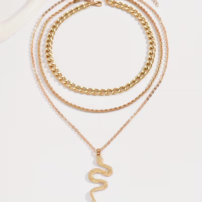 Dreifach-Schlangenhalsband