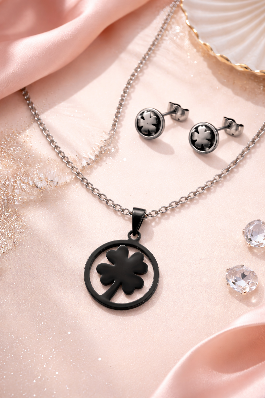 Conjunto plateado - Suerte