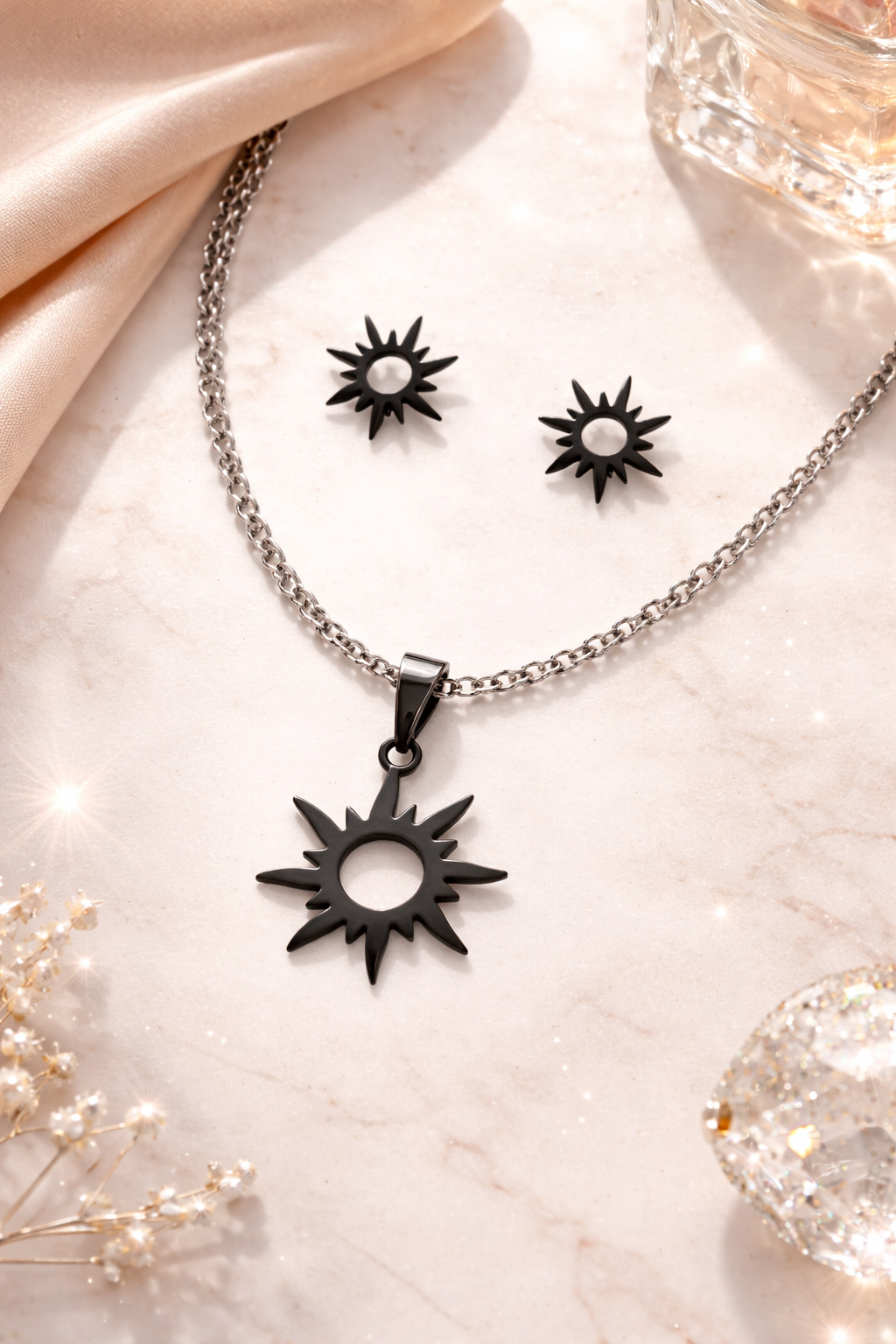 Conjunto plateado - Sol