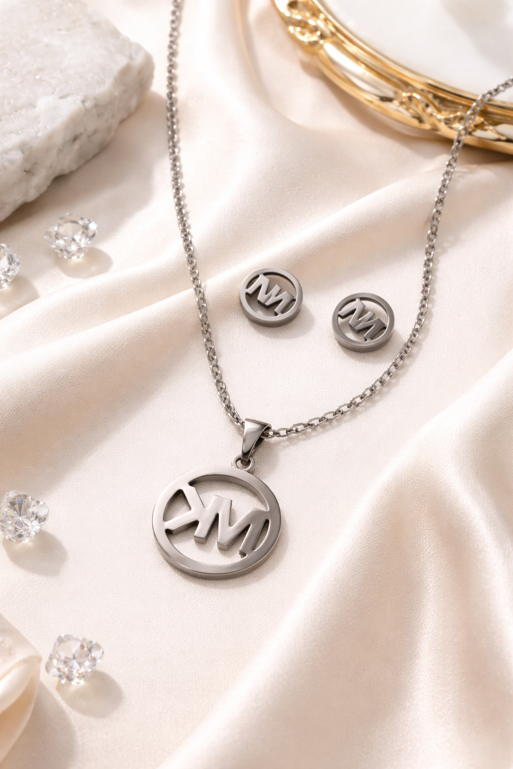 Conjunto plateado - MK