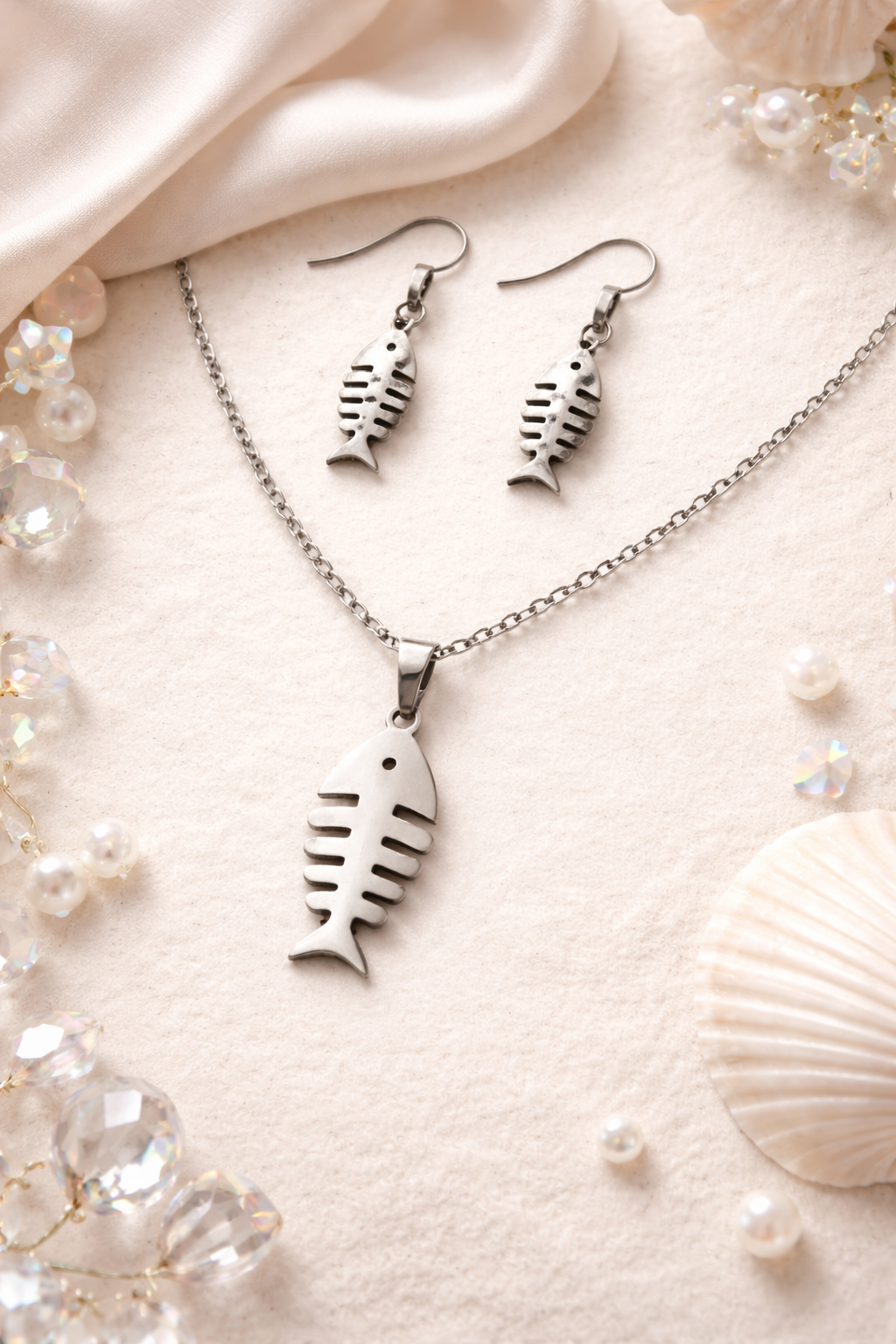 Conjunto plateado - Pescado