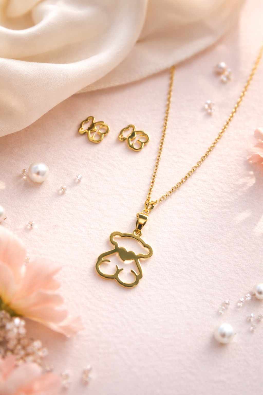 Conjunto acero - Oso dorado