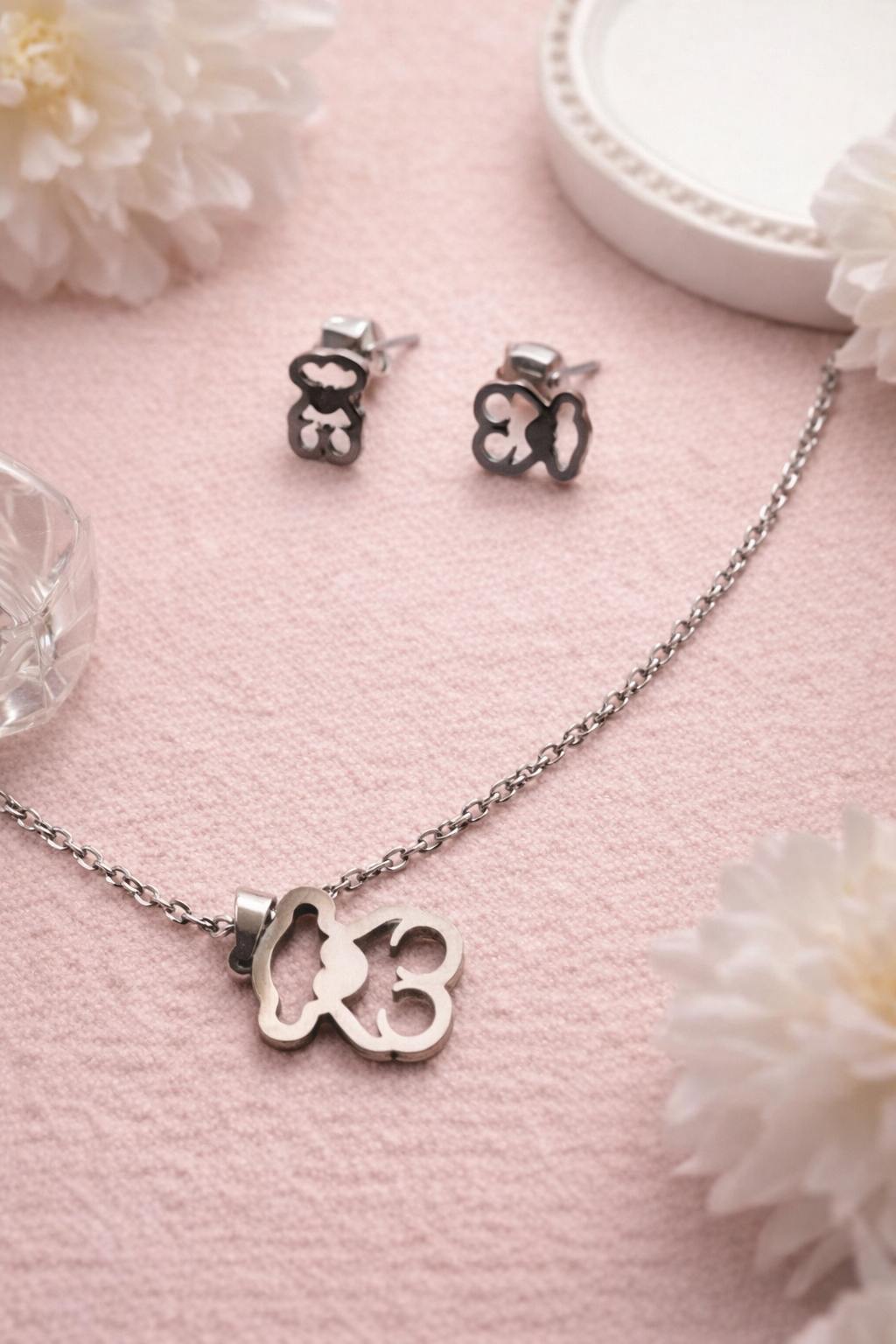 Conjunto plateado - Oso