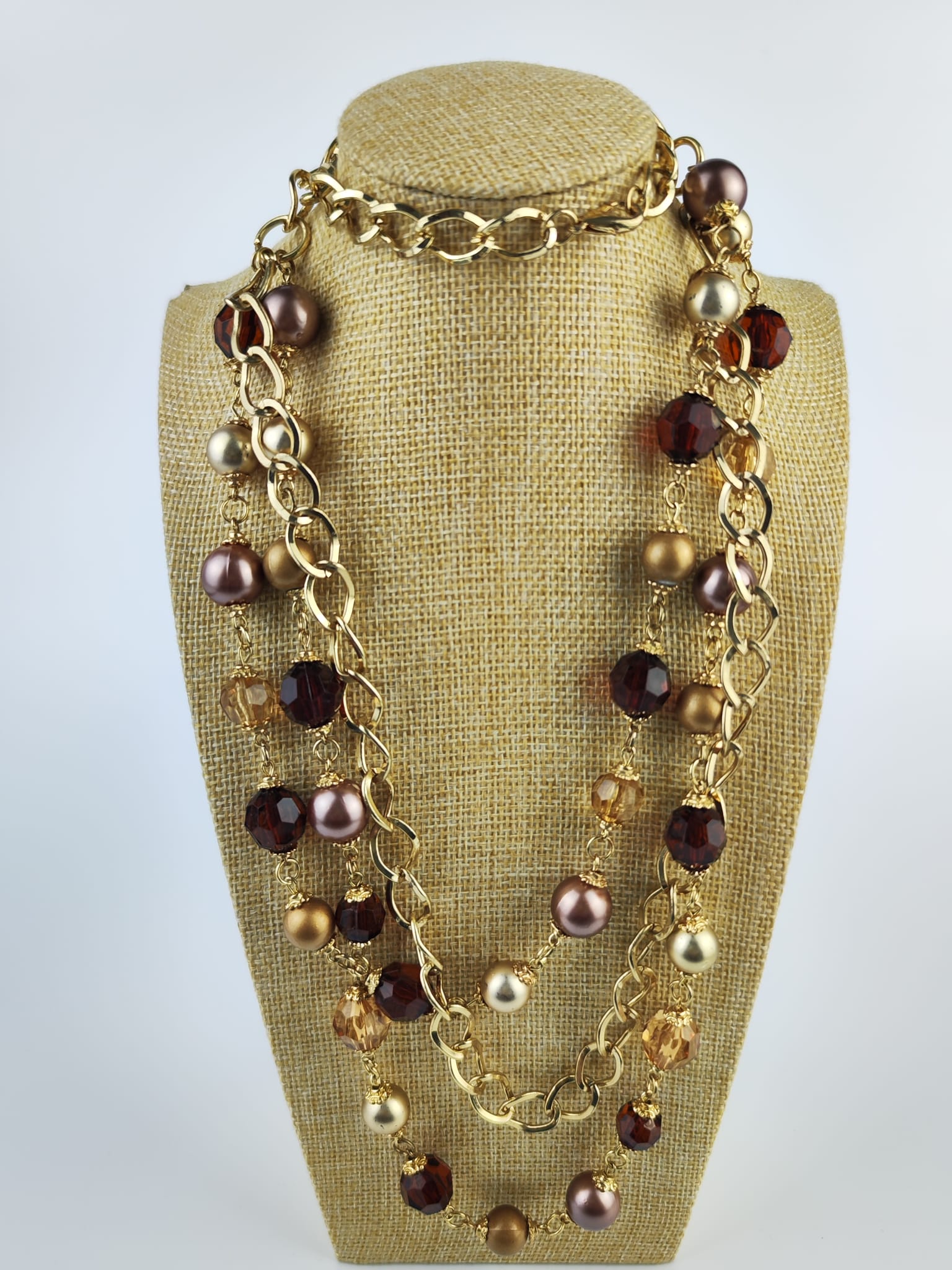 Lange Halskette - Perlenset