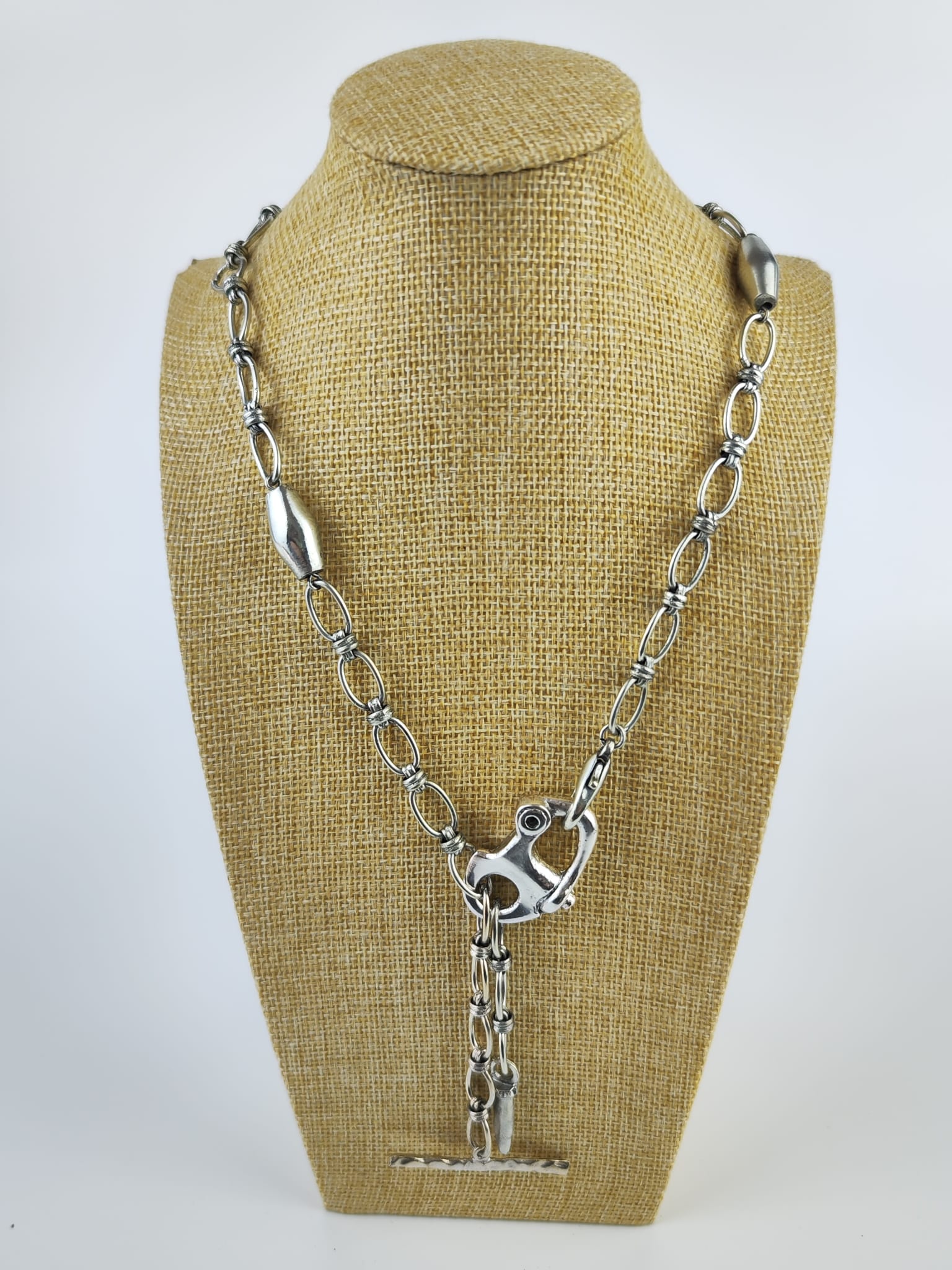 Collar plateado - Look