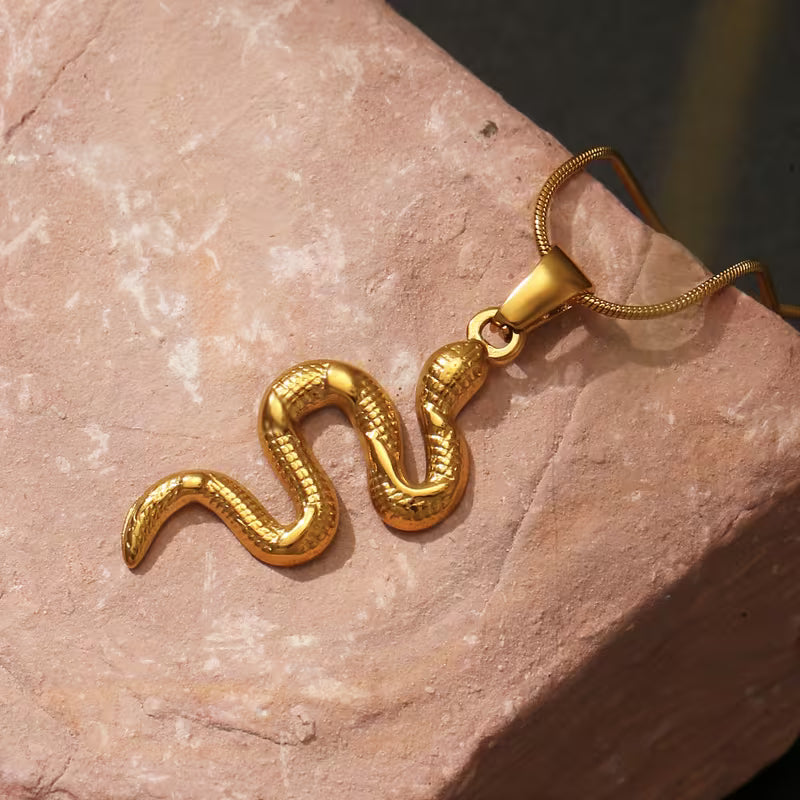 Schlangenhalskette aus Edelstahl