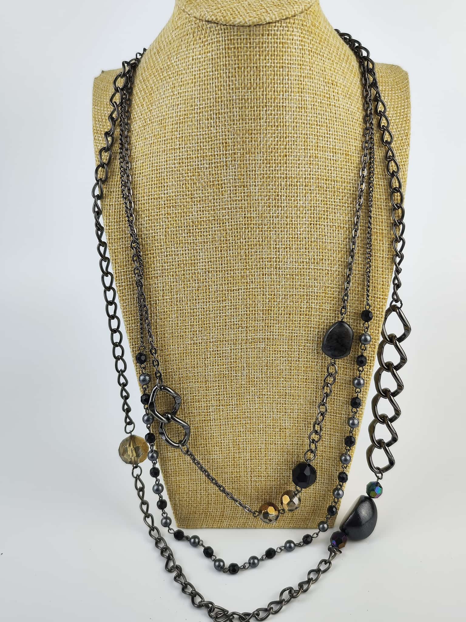 Lange Halskette - Retro-modern