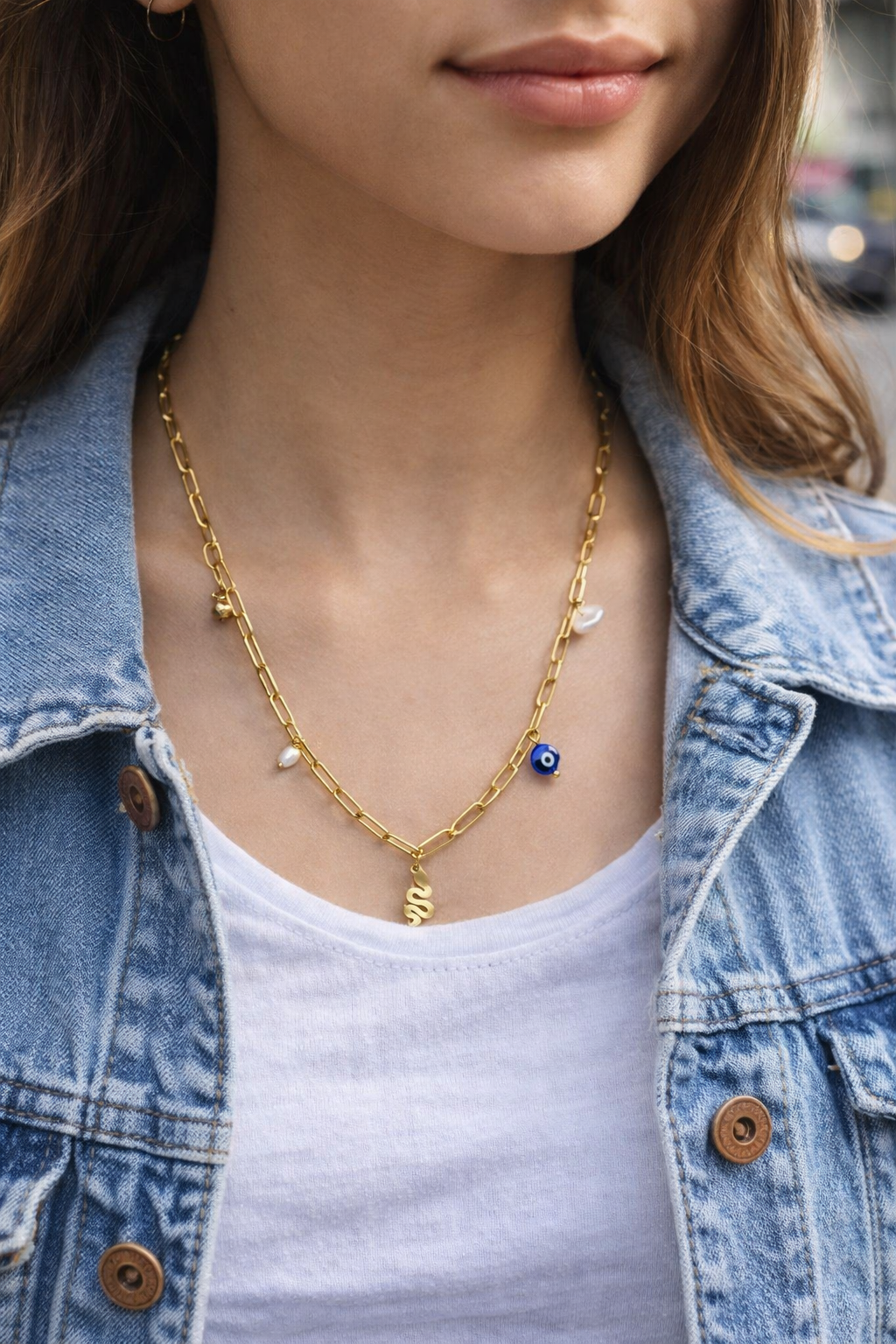 Collar acero - Serpiente