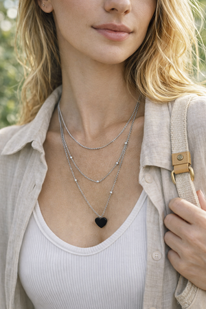 Collar de acero - Triple puntos