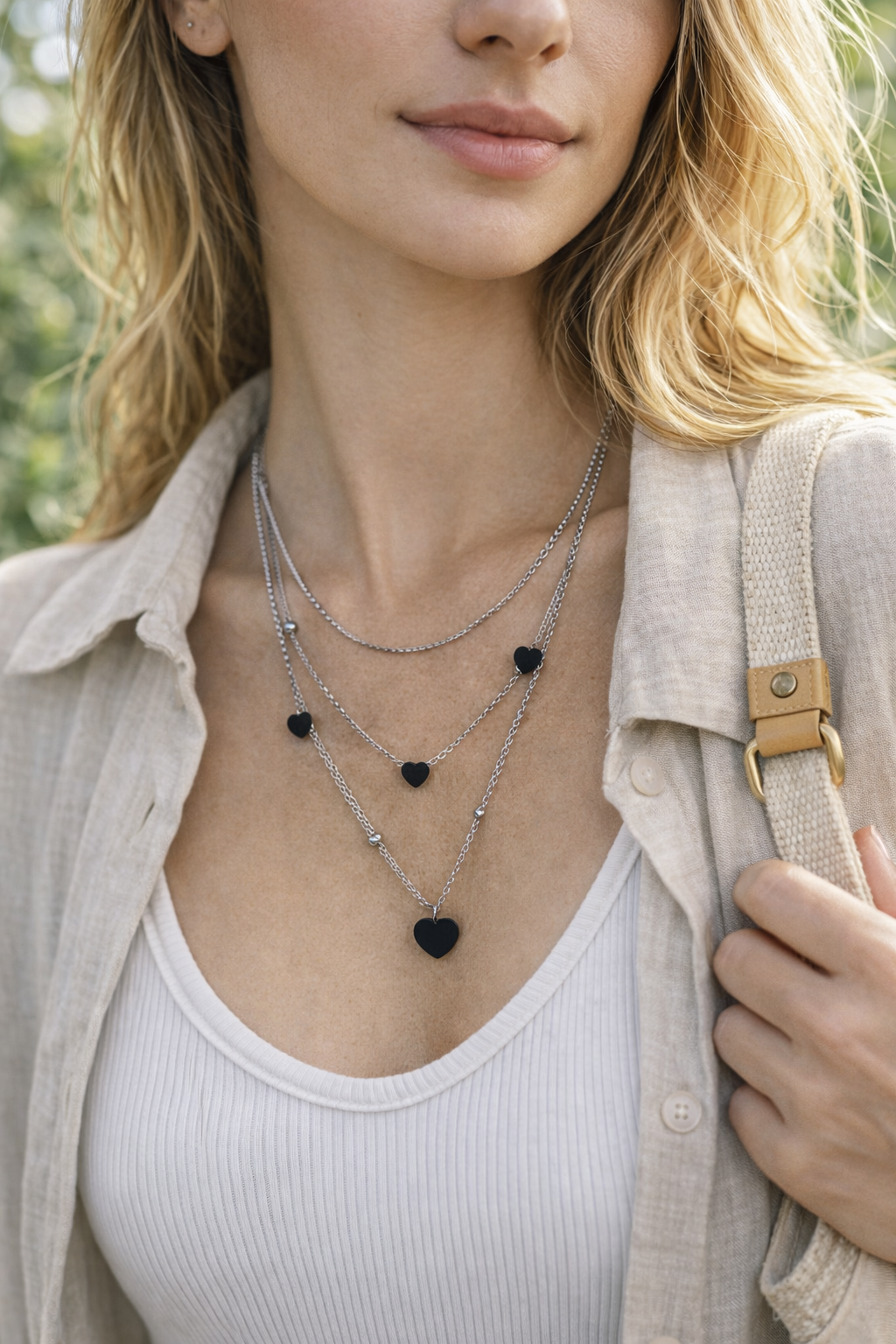 Collar de acero - Ensambles de corazones